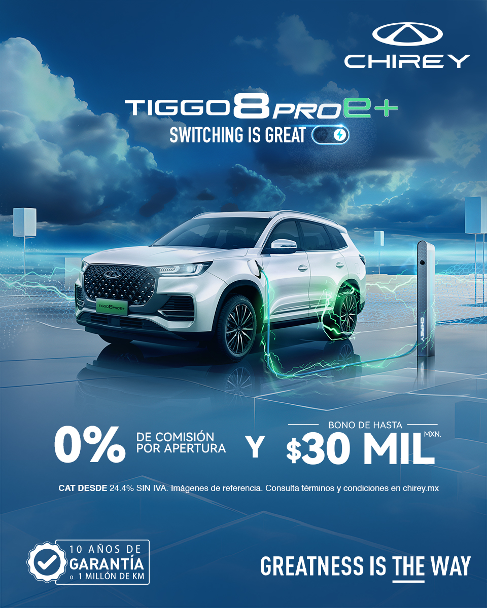 Pieza promocional de Chirey adaptada para campana digital