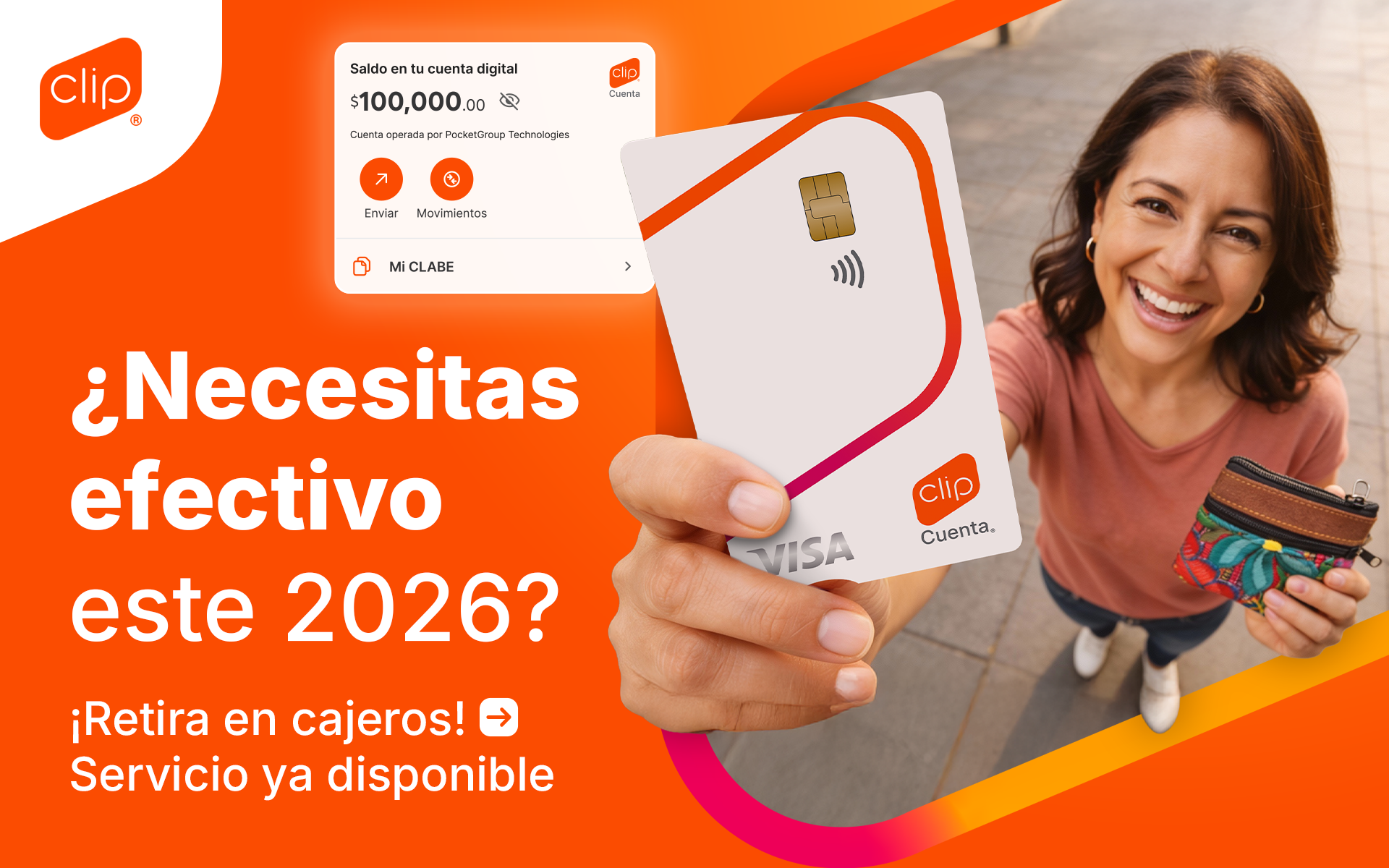 Pieza de comunicación digital para Clip