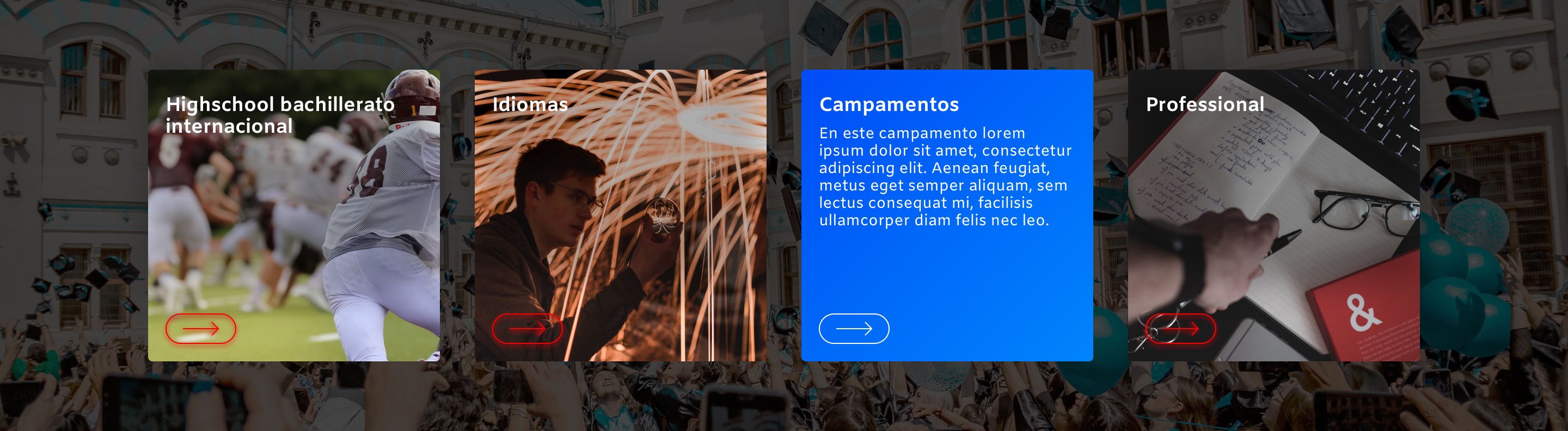 Diseno web para escuela de ingles ESP con modulos informativos